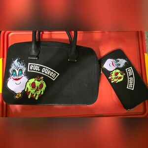 Loungefly Black Disney Handbag with Silver Accents Ursula